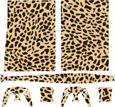 Leopard djur tryck playstation 5 klistermärke - Tenstickers