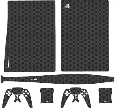 Ps5 klistermärke hexagonalt mönster skydd - Tenstickers