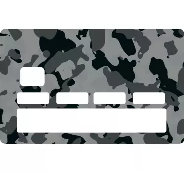 Kreditkort klistermärke med kamufleringsmönster - Tenstickers