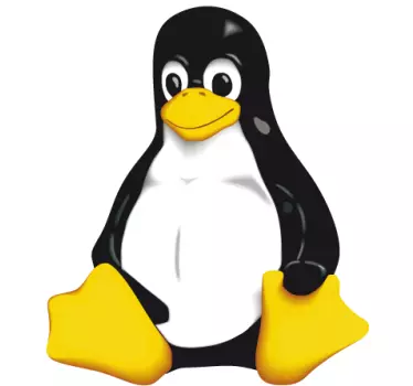 Tux linux pingvin laptop klistermärke - Tenstickers
