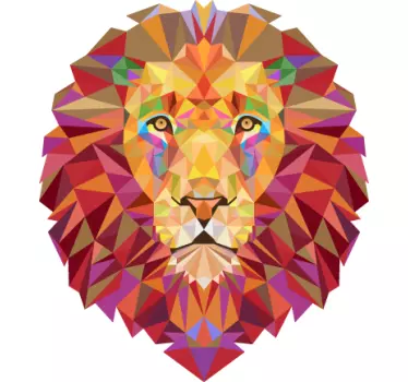 Geometrisk lejonhuvuddekal - Tenstickers