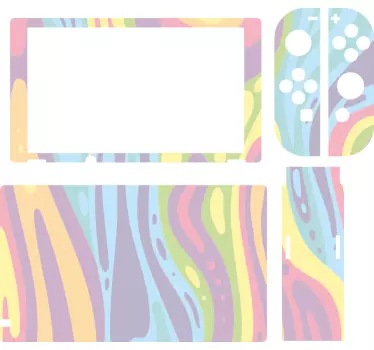 Färgglad lavalampa effekt nintendo skin - Tenstickers