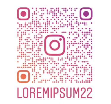 Mångfärgad instagram qr -kod anpassad klistermärke - Tenstickers
