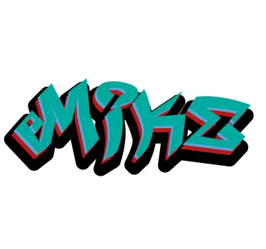 Wild style king graffiti anpassade dekal - Tenstickers