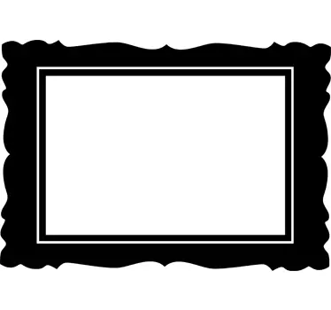 Horisontal ram dekorativ klistermärke - Tenstickers