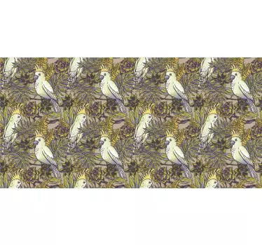 Lively bird inspirerat koncept klistermärken till möbler - Tenstickers
