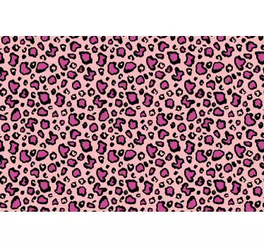 Rosa och svarta klassiska leopardoimitationer för möbler - Tenstickers