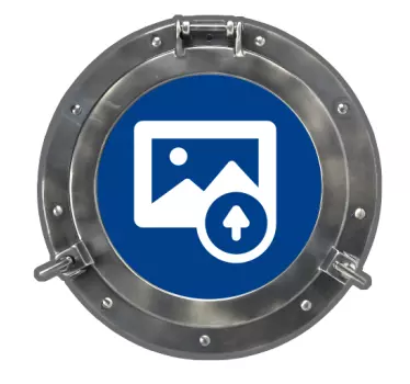 Anpassningsbar ubåt porthole havsvägg klistermärke - Tenstickers