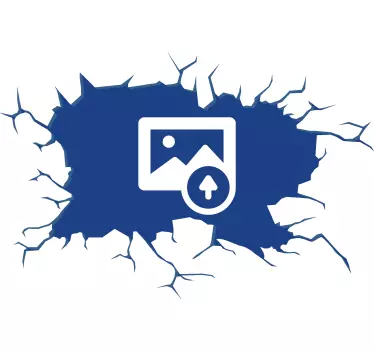 Personlig fotovägg hål klistermärke - Tenstickers