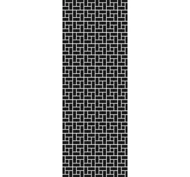 Geometriska plattor dusch skärm sticke - Tenstickers