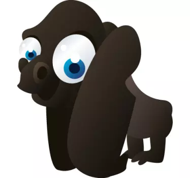 Barn gorilla vägg klistermärke - Tenstickers