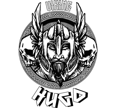 Viking personlig bildekal - Tenstickers