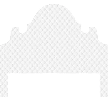 Vadderad textur sänggavel väggdekal - Tenstickers