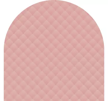 Rosa välvd sänggavel väggdekal - Tenstickers