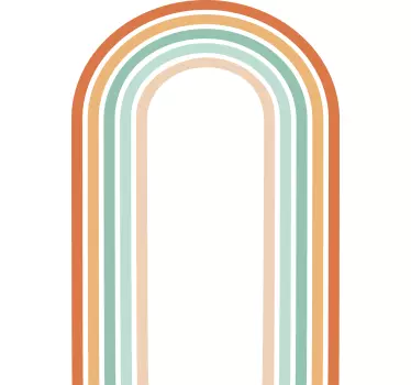 Minimal gradient bågar abstrakt dekal - Tenstickers
