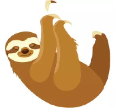 Sloth macbook vilda djur dekal - Tenstickers