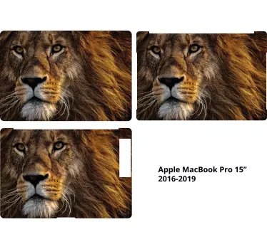 Lejon ansikte hud vilda djur dekal - Tenstickers
