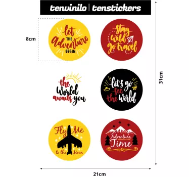Resenärers bilfönster klistermärke - Tenstickers