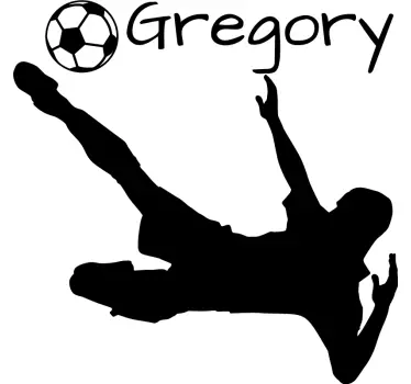 Anpassningsbar fotbollsspelare dekorativ vinyl - Tenstickers
