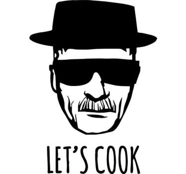 Heisenberg låt oss laga tv-serie väggdekaler - Tenstickers