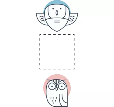 Fågel och uggla ljusströmbrytare fågel väggdekal - Tenstickers