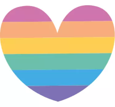 Pride valentines hjärtan alla hjärtans dekaler - Tenstickers