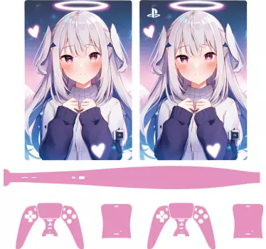 Skin för anime girl ps5 - Tenstickers
