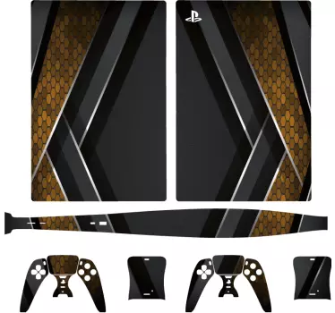 Abstrakt guld textur ps5 hud - Tenstickers