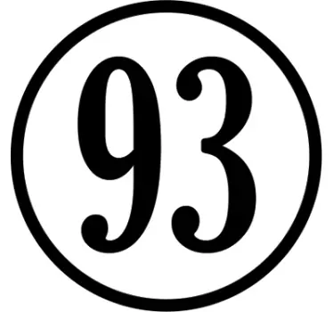 Anpassningsbart nummer dekal motorcykel - Tenstickers