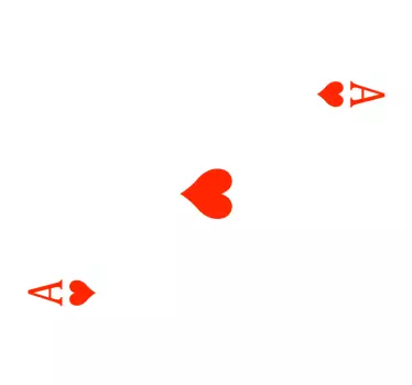 Ace of hearts kreditkort klistermärke - Tenstickers