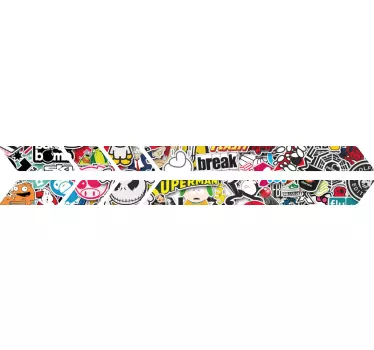 Graffitistil-Scooter klistermärke - Tenstickers