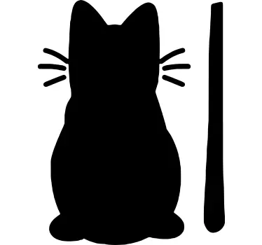 Vindrutetorkare katt Väggklistermärken - Tenstickers
