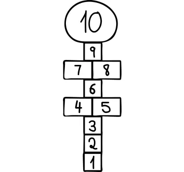 Hoppa skottkärran klistermärken spel - Tenstickers