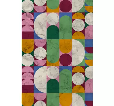 Geometriska strukturerade former Väggklistermärken duschkabin - Tenstickers