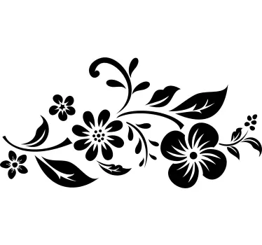 Translucida blommor Väggklistermärken fönster och glas - Tenstickers