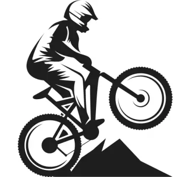 Mountainbike Väggklistermärken ungdomsrum - Tenstickers