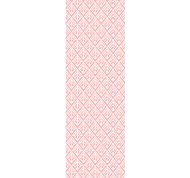 Rosa art déco Väggklistermärken kylskåp - Tenstickers