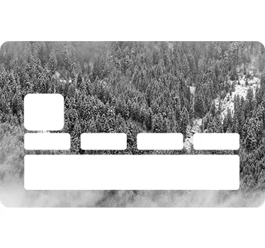 Skog ovanifrån kreditkort klistermärke - Tenstickers