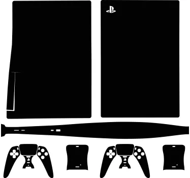 Enfärgad hud Väggklistermärken PS5 - Tenstickers