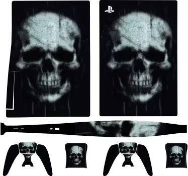 Grunge skallhud Väggklistermärken PS5 - Tenstickers