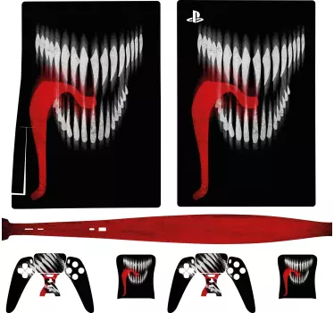 Monster mun hud Väggklistermärken PS5 - Tenstickers