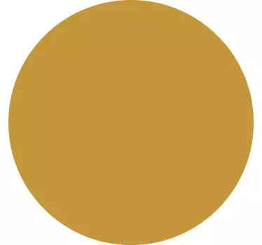 Cirkulär ockra Väggklistermärken lounge - Tenstickers