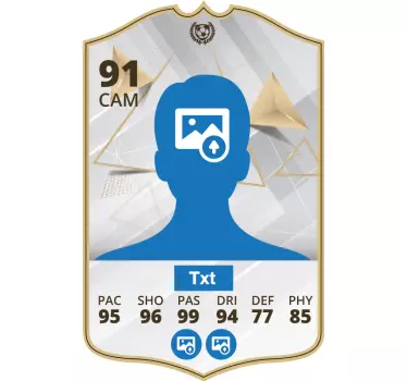 Ikon kort Väggklistermärken fotboll - Tenstickers