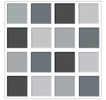 Grått toner kvadrera kakel gränsen klistermärke - Tenstickers