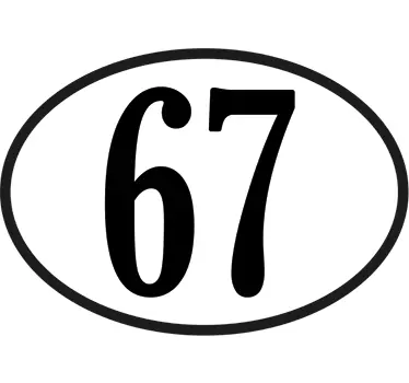 Personifierad nummerklistermärke dekal motorcykel - Tenstickers