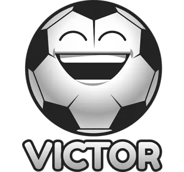 Anpassad fotboll dekal - Tenstickers