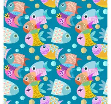 Baby fisk möbler dekal - Tenstickers