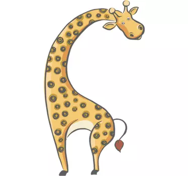 Barn giraff vägg klistermärke - Tenstickers