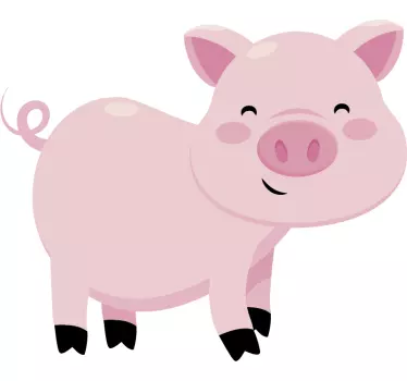 Barn gris vägg klistermärke - Tenstickers