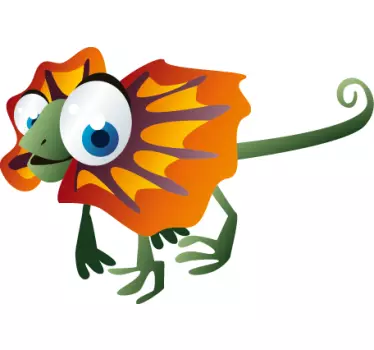 Barn iguana vägg klistermärke - Tenstickers